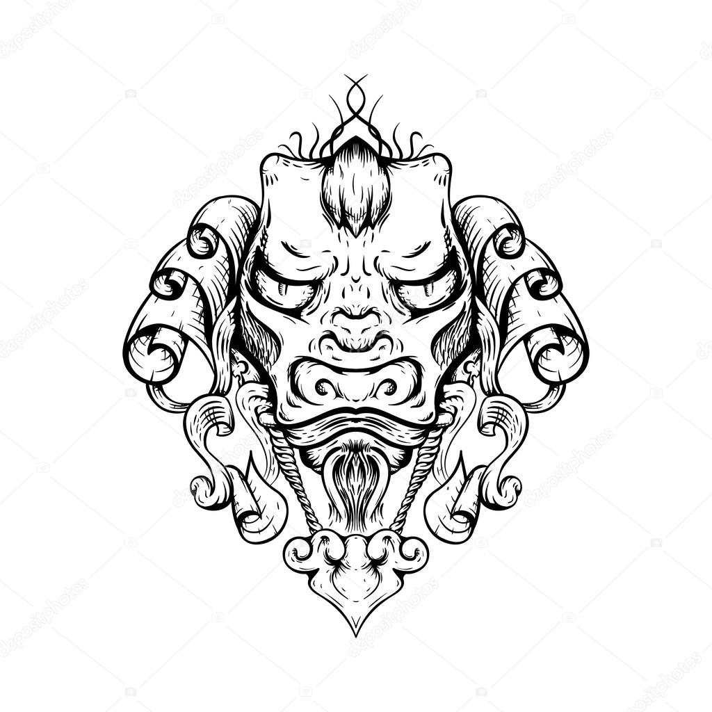 Dragon Tattoo T Shirt Design Head Of The Asian Tiger Vector Image By C Spaguet Vector Stock