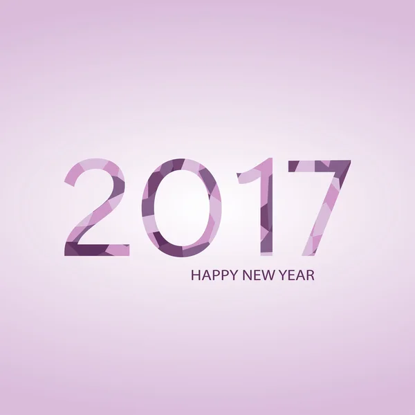 Felicitări, Anul Nou fericit 2017 — Vector de stoc