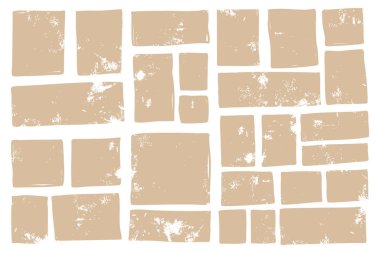 Kaba desenli klasik bej dikdörtgen desen