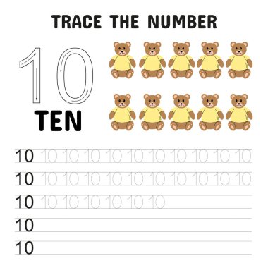 Teddy Bears ile 10 Numaralı İz Sürme Sayfası