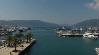 Porto Karadağ Hava Video. Tivat şehir. Eylül 2016 ultrahd