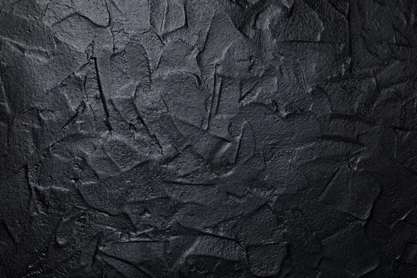 Siyah ya da koyu gri sanat alçılı duvar dokusu arka planı