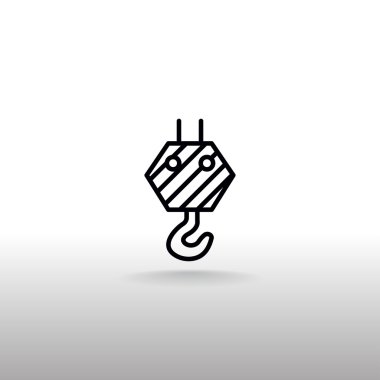 Piktogram vinç kanca simgesinin