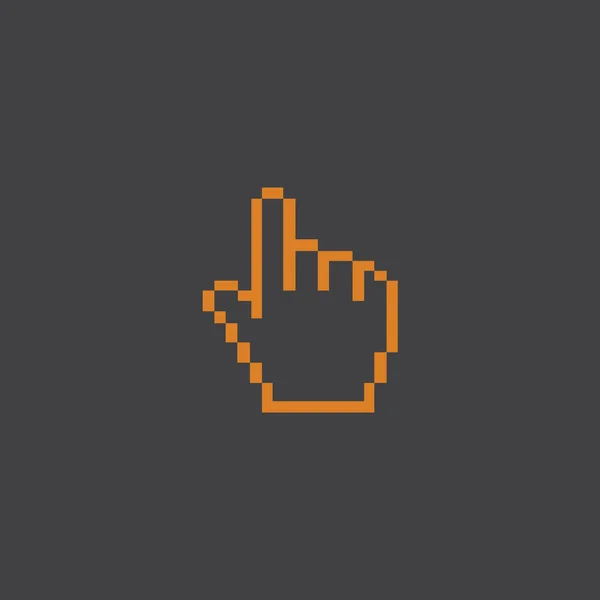 Pictogram van een hand cursor — Stockvector