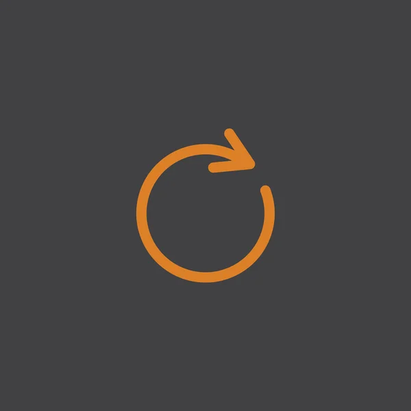 Flecha de rotación icono web — Vector de stock