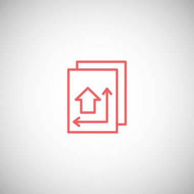 İnşaat planı simgesi