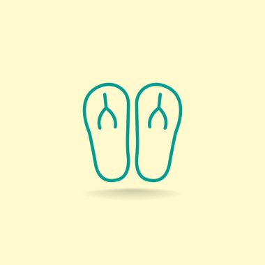 plaj terlikleri simgesi