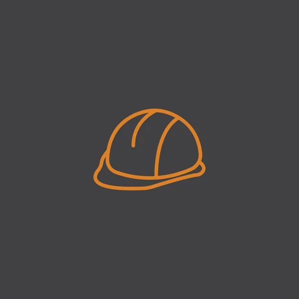 Icona del cappello rigido protettivo — Vettoriale Stock