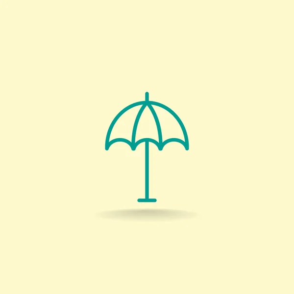 Beach umbrella icon — Stock Vector