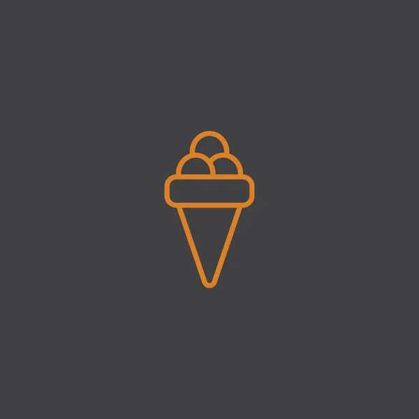 Ice cream icon — Stock Vector