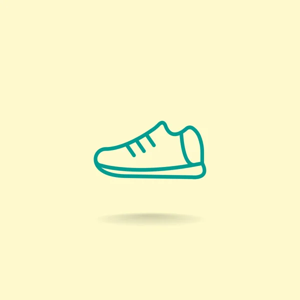 Sport schoen pictogram — Stockvector