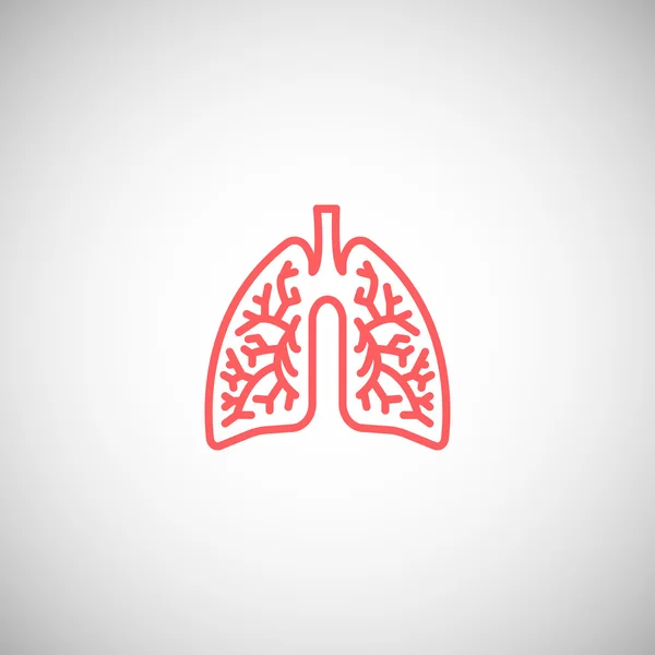 인간의 폐 아이콘 — 스톡 벡터