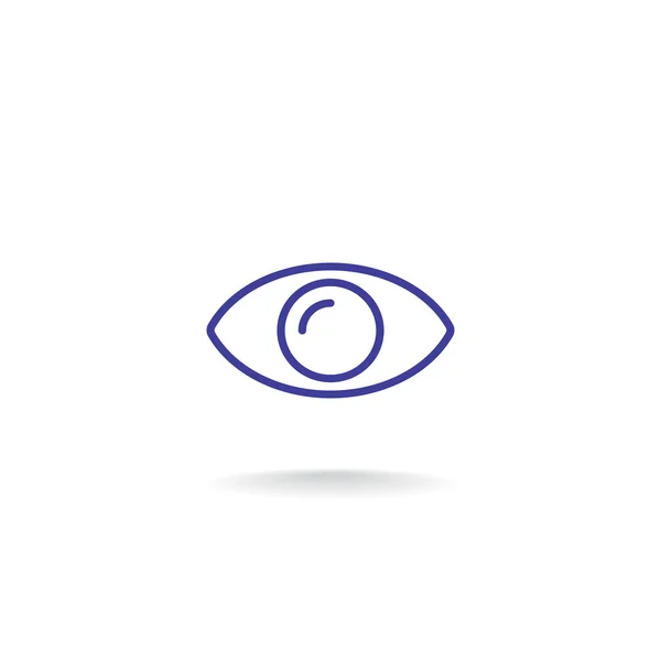 Menselijk oog icoon — Stockvector