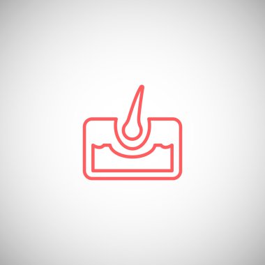 insan saçı simgesi