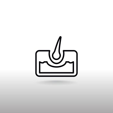 insan saçı simgesi