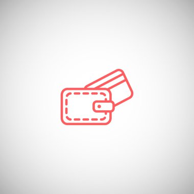 M-cüzdan ile kredi kartı simgesi