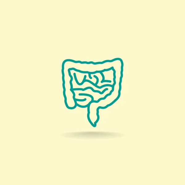 Human intestines icon — Stock Vector