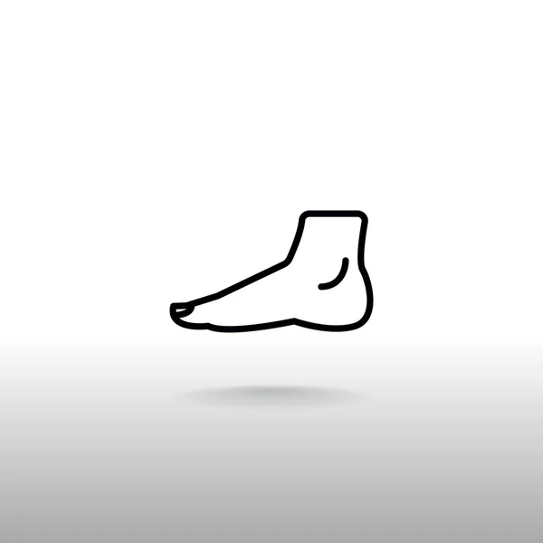 Ikona ludzkiej stopy — Wektor stockowy