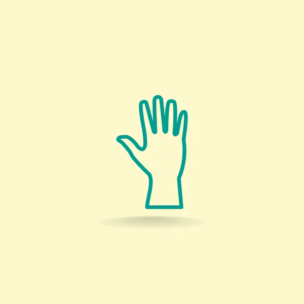 Menselijk handpictogram — Stockvector