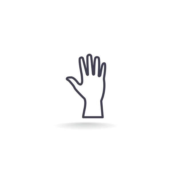 Значок людської руки — стоковий вектор