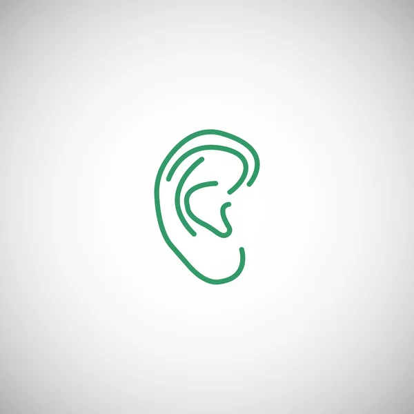 Ludzkie ucho ikona — Wektor stockowy