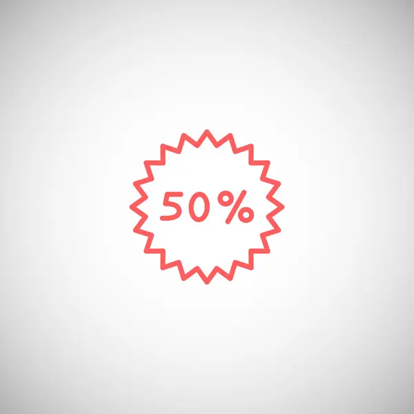 50% 할인 아이콘 — 스톡 벡터