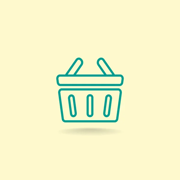 Shopping basket icon — Stock Vector