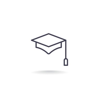 mezuniyet şapkası simgesi