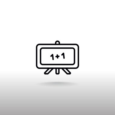 okul tebeşir tahtası simgesi