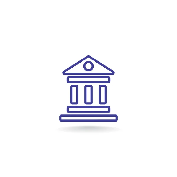 Bank building icon — Stock Vector