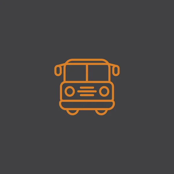 Icône de bus scolaire — Image vectorielle