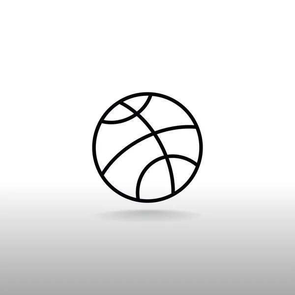 Basketball ball icon — Stock Vector