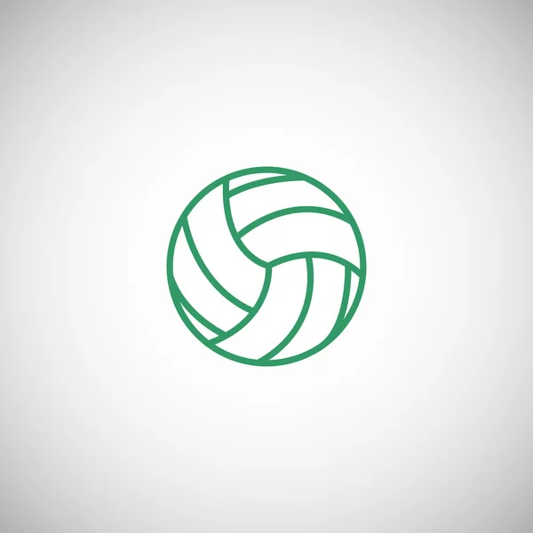 Icono de pelota de voleibol — Vector de stock