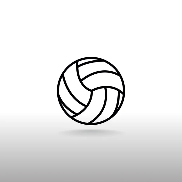 Volleyboll bollen ikonen — Stock vektor