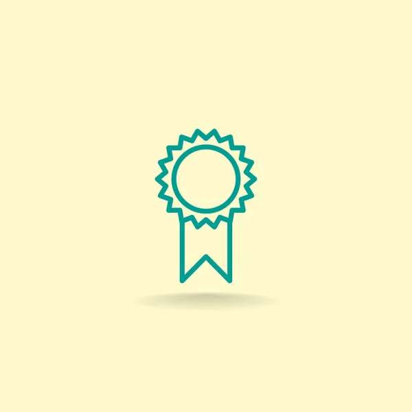 Award medaille pictogram — Stockvector