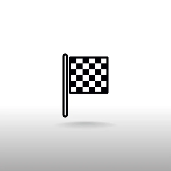 Icône drapeau à carreaux — Image vectorielle