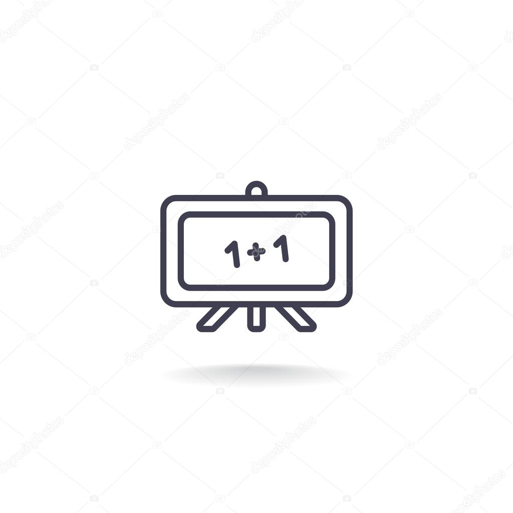 学校のチョーク ボード アイコン ストックベクター C Mr Webicon