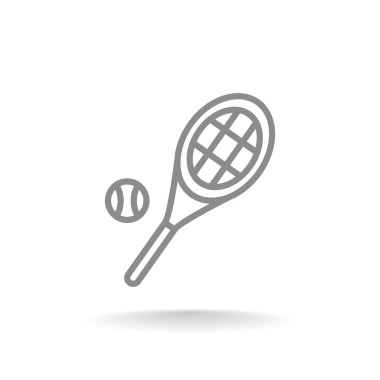 Tenis raketi topu simgesiyle