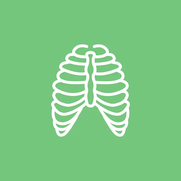 Ícone de tórax humano —  Vetores de Stock