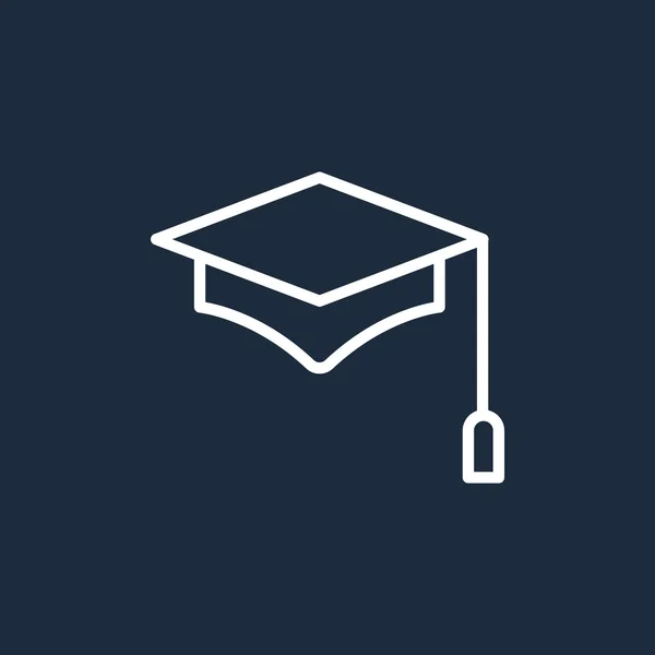 Icono de la tapa de graduación — Vector de stock