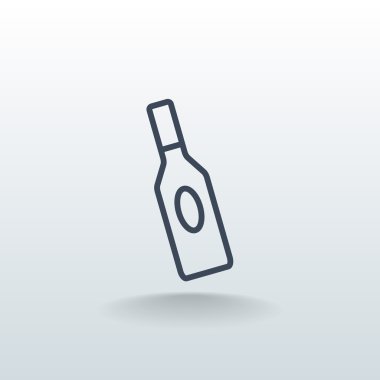 Cam şişe kutsal kişilerin resmi