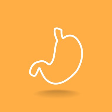 İnsan mide organı simgesi