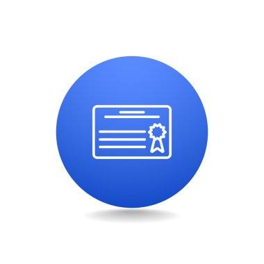 sertifika veya diploma simgesi