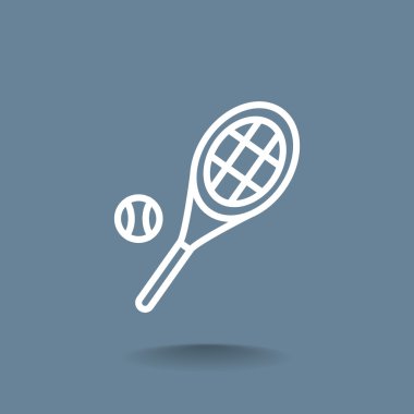 Tenis raketi topu simgesiyle