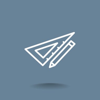 Cetvel simgesi olan kalem