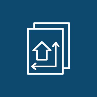 İnşaat planı simgesi