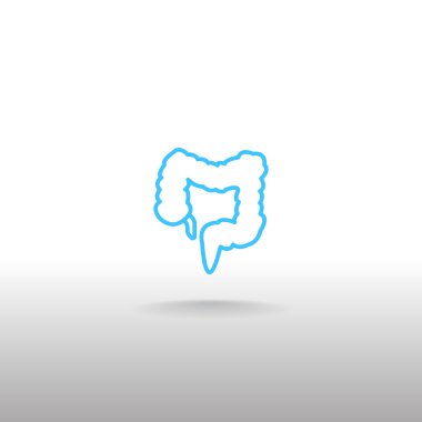 insan kalın bağırsak simgesi