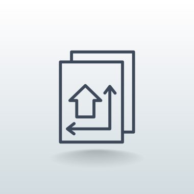 İnşaat planı simgesi