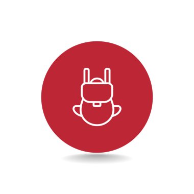 turist sırt çantası simgesini