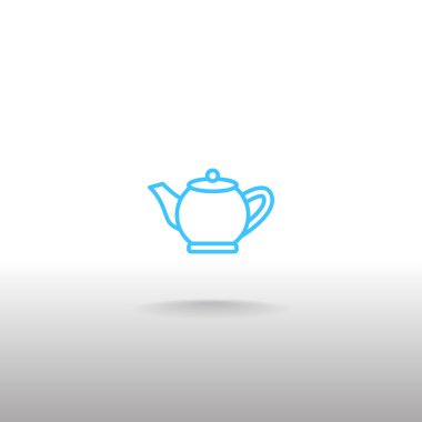 çaydanlık anahat simgesini